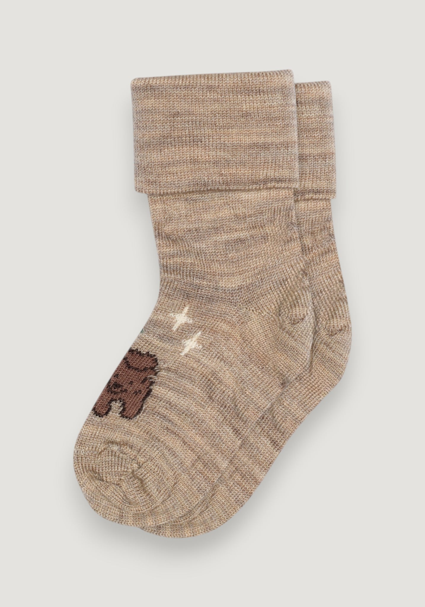 Șosete extrafine din bumbac - Marvin Light Brown Melange