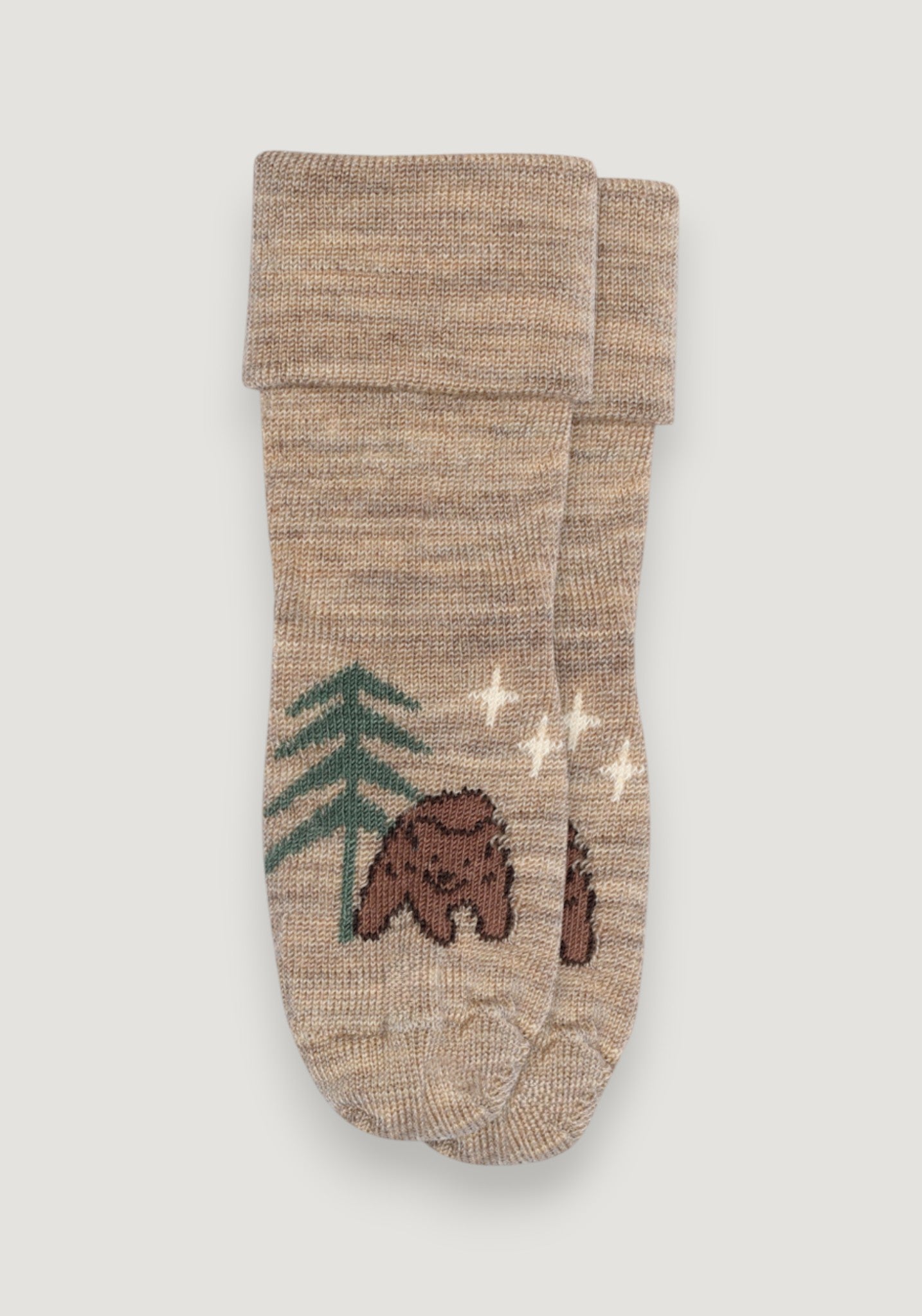 Șosete extrafine din bumbac - Marvin Light Brown Melange