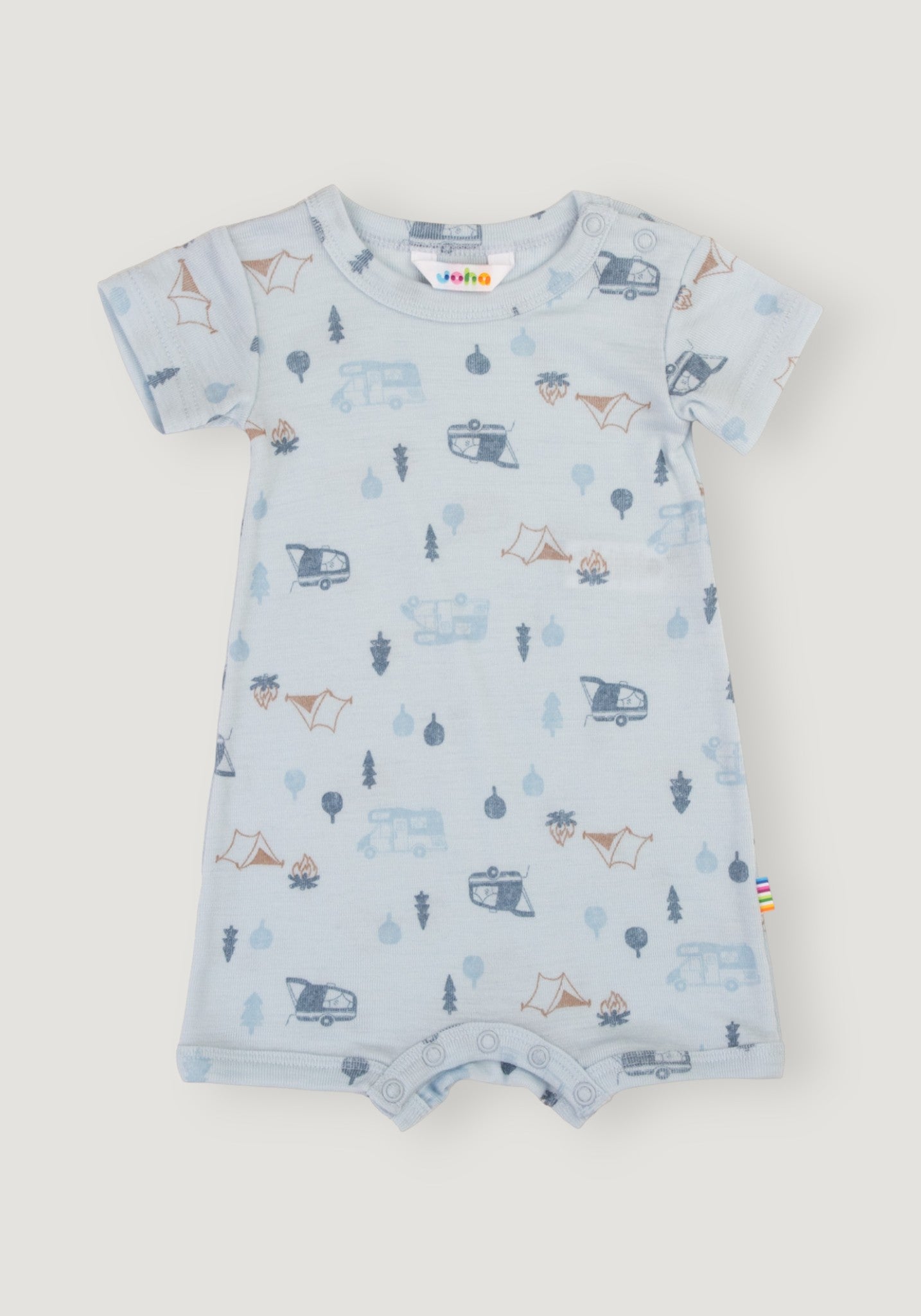 Summersuit din lână merinos - Camping Light Blue