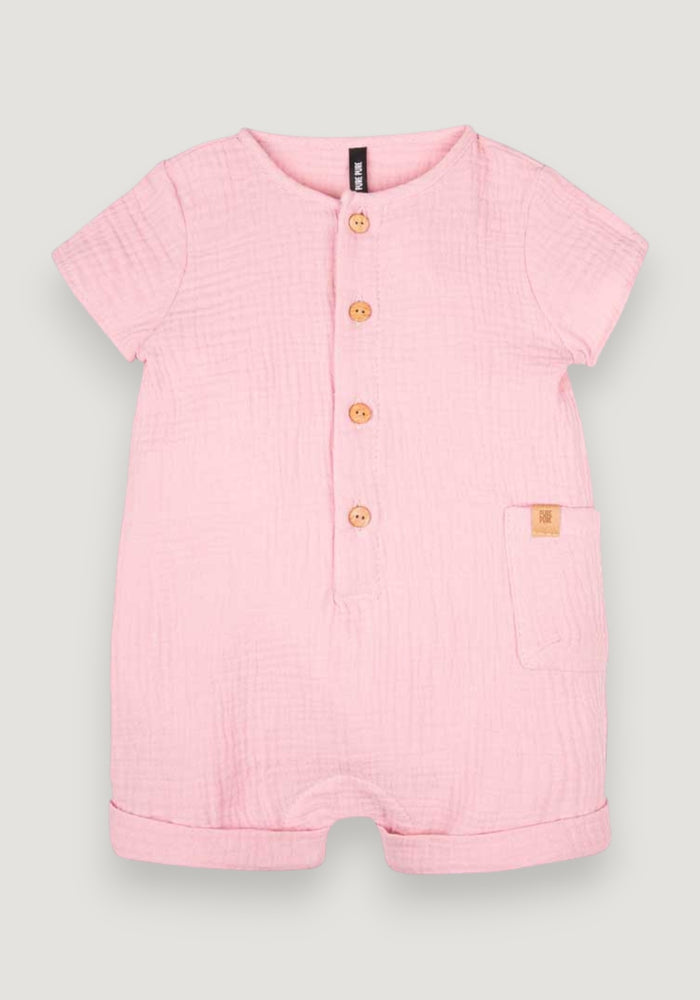 Summersuit muselină dublă din bumbac - Mauve