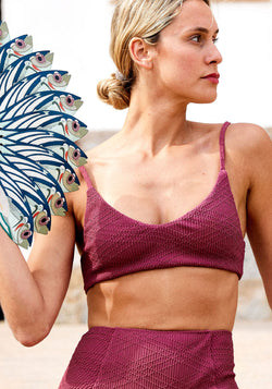 Sutien baie protecție UV - Prune Pourpre