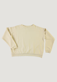 Sweatshirt molton femei din bumbac - Acentra Pastel Yellow