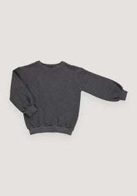 Sweatshirt molton din bumbac - Jojoba Anthracite 3 ani