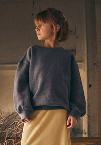 Sweatshirt molton din bumbac - Jojoba Anthracite 3 ani