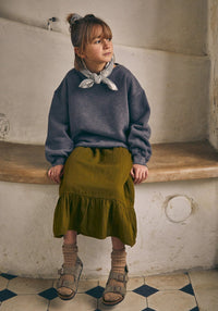 Sweatshirt molton din bumbac - Jojoba Anthracite 3 ani