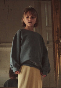 Sweatshirt molton din bumbac - Jojoba Anthracite 3 ani