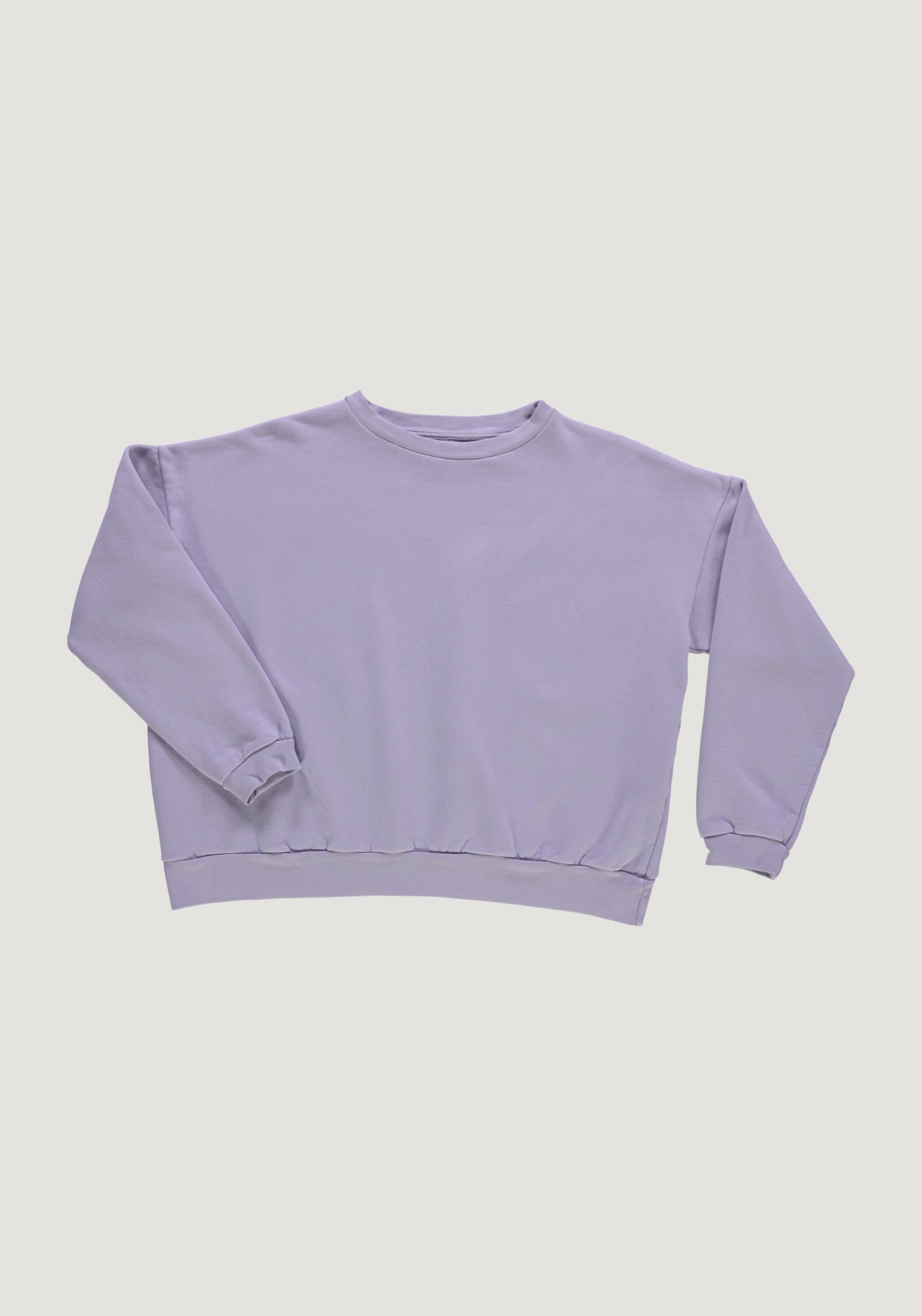 Sweatshirt molton femei din bumbac - Acentra Lavender Aura Poudre Organic HipHip.ro