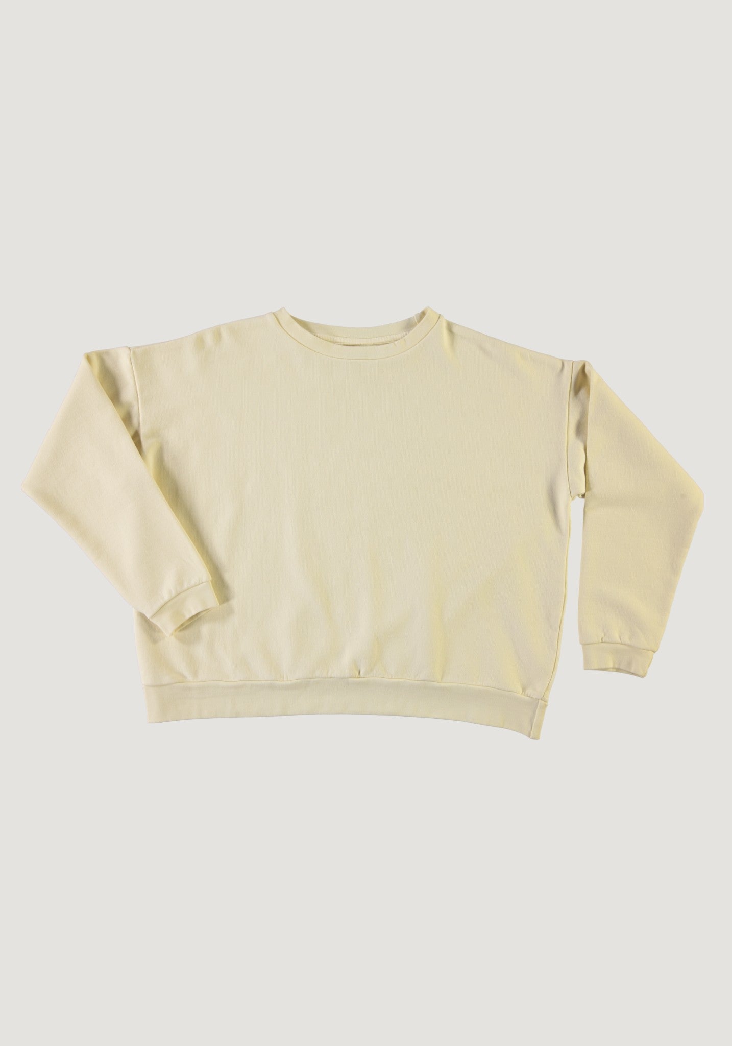 Sweatshirt molton femei din bumbac - Acentra Pastel Yellow