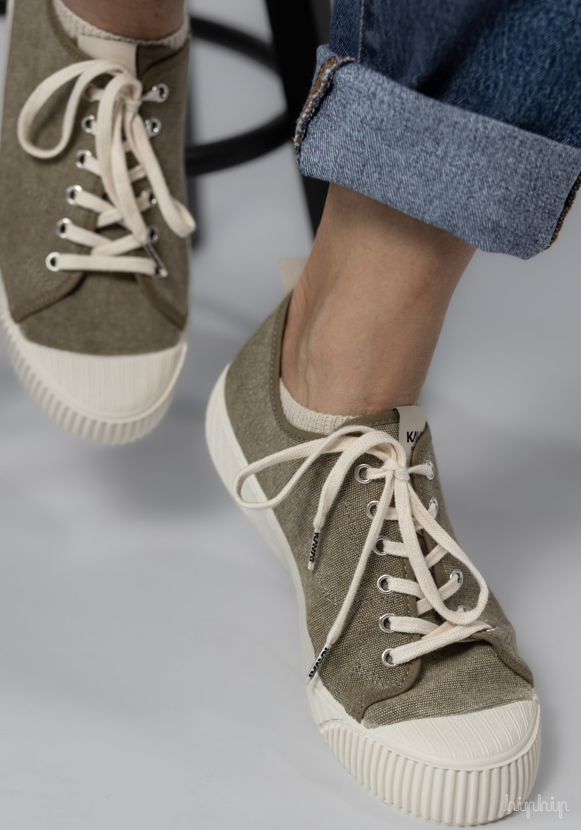 Teniși adulți bumbac - Lindbacka Pale Khaki