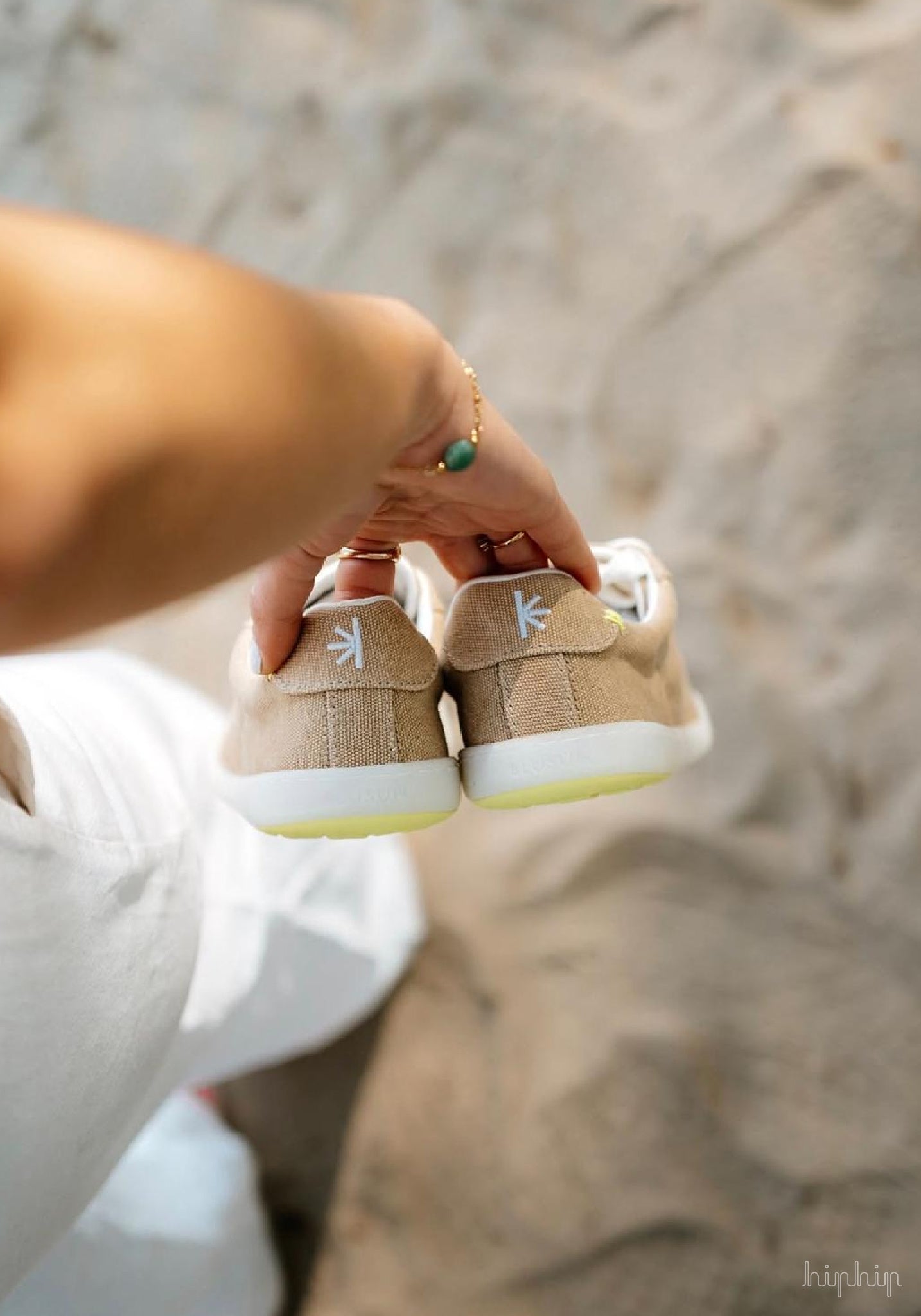 Teniși Barefoot adulți din bumbac - Camel