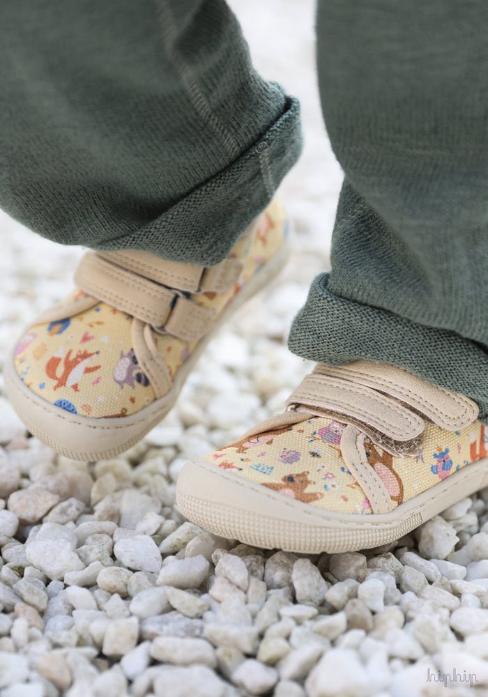 Teniși Barefoot din bumbac - Dud Bear Beige