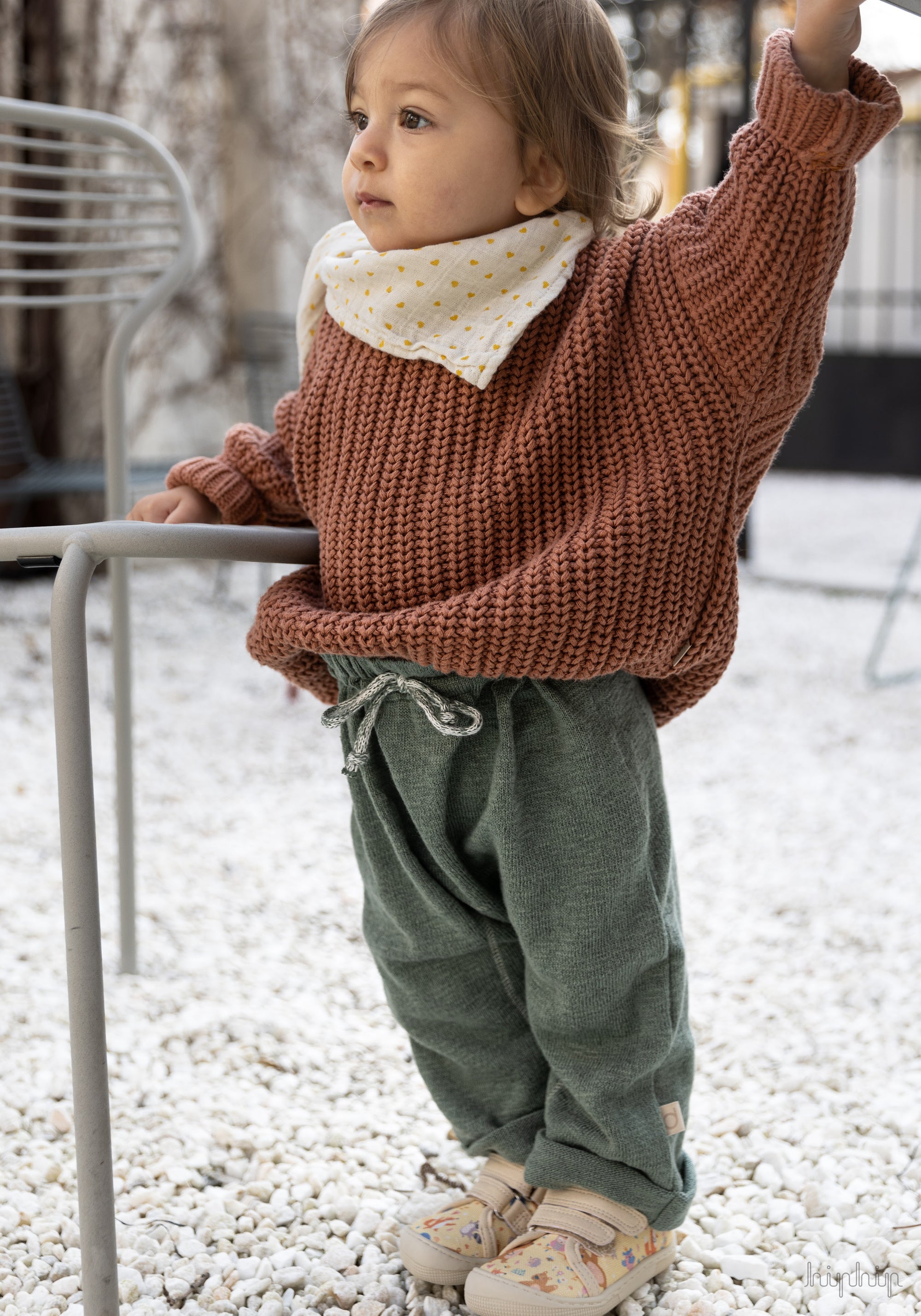 Teniși Barefoot din bumbac - Dud Bear Beige