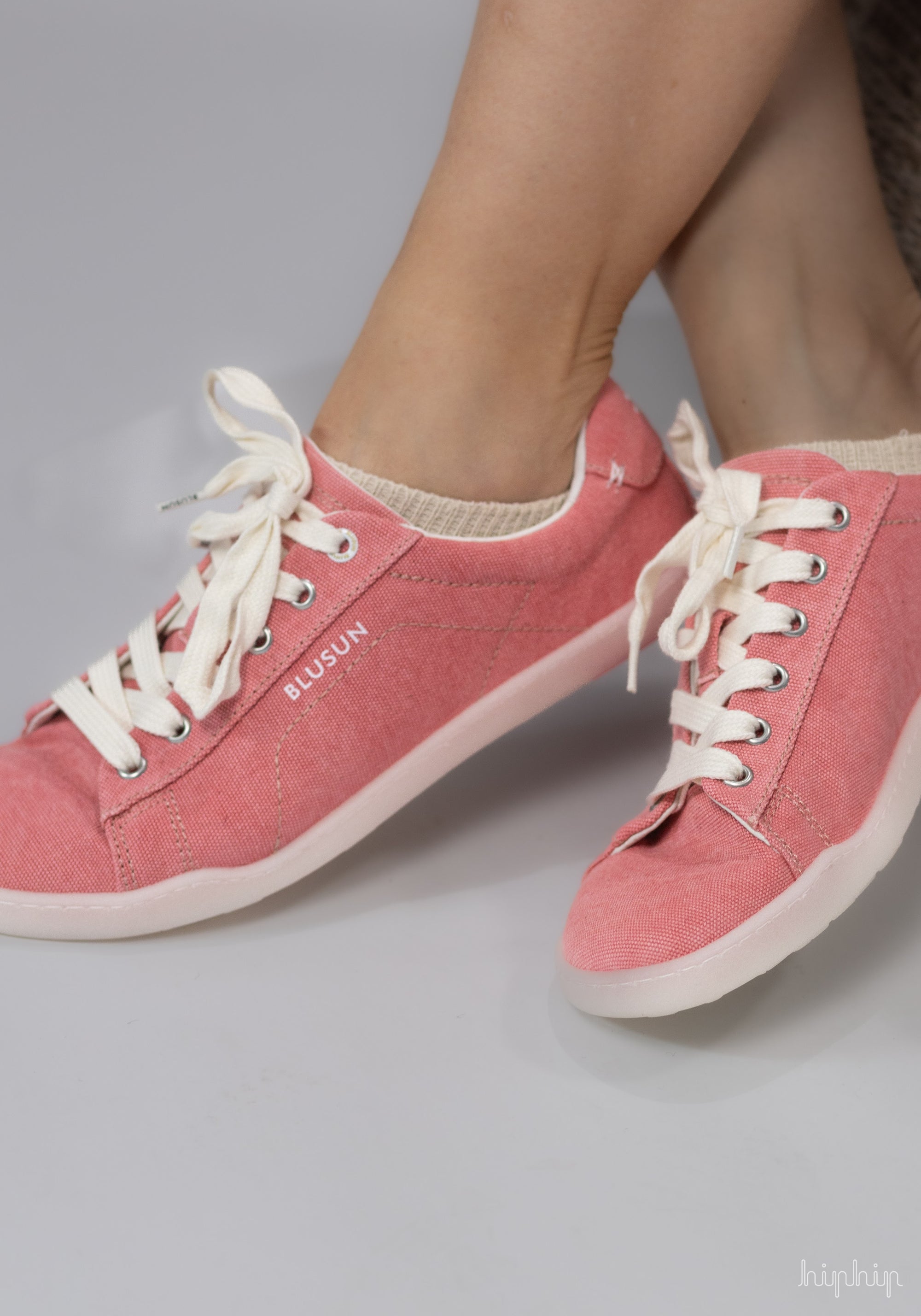 Teniși Barefoot femei din bumbac - Pink