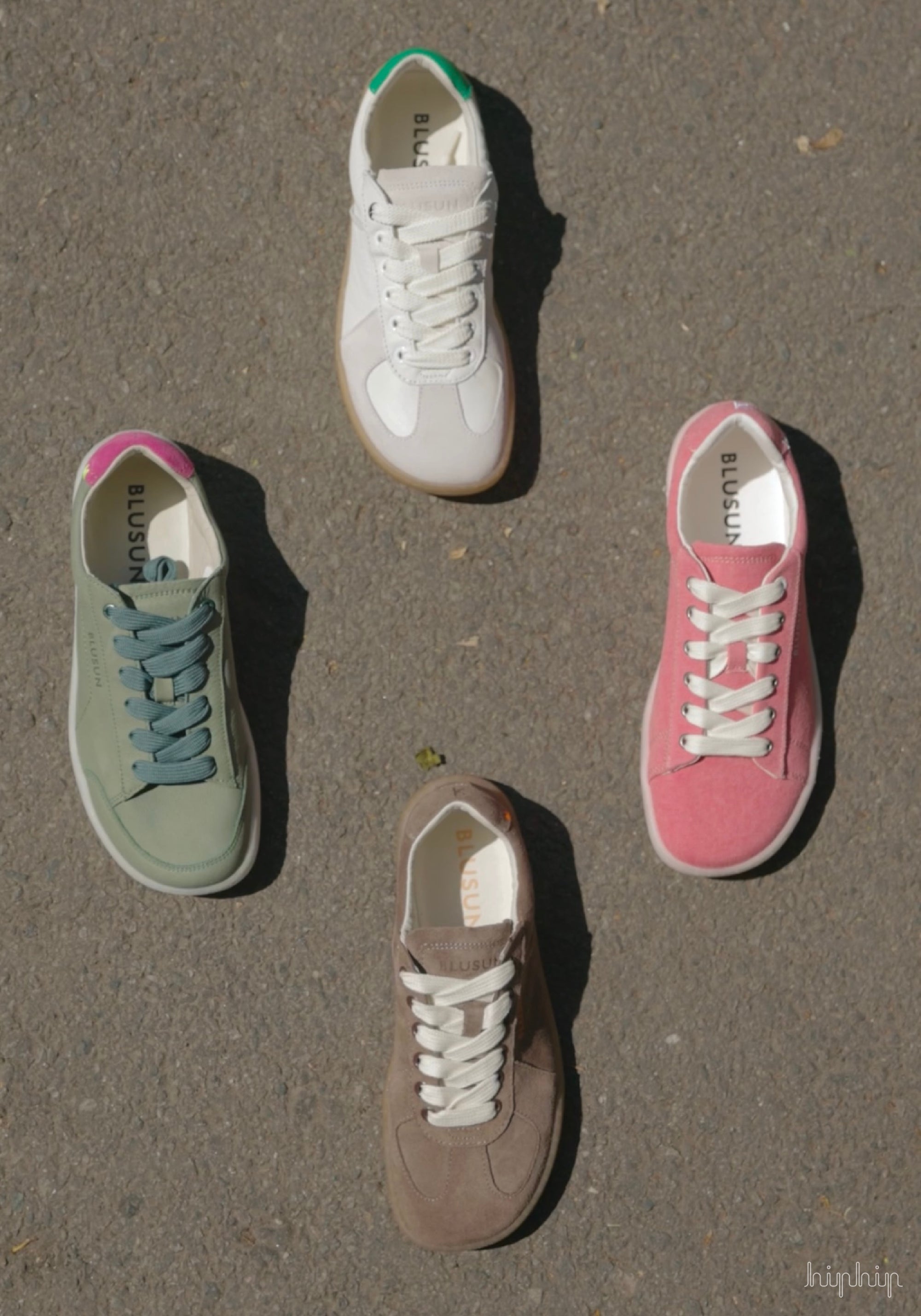 Sneakers Barefoot din piele întoarsă - Coffee Brown