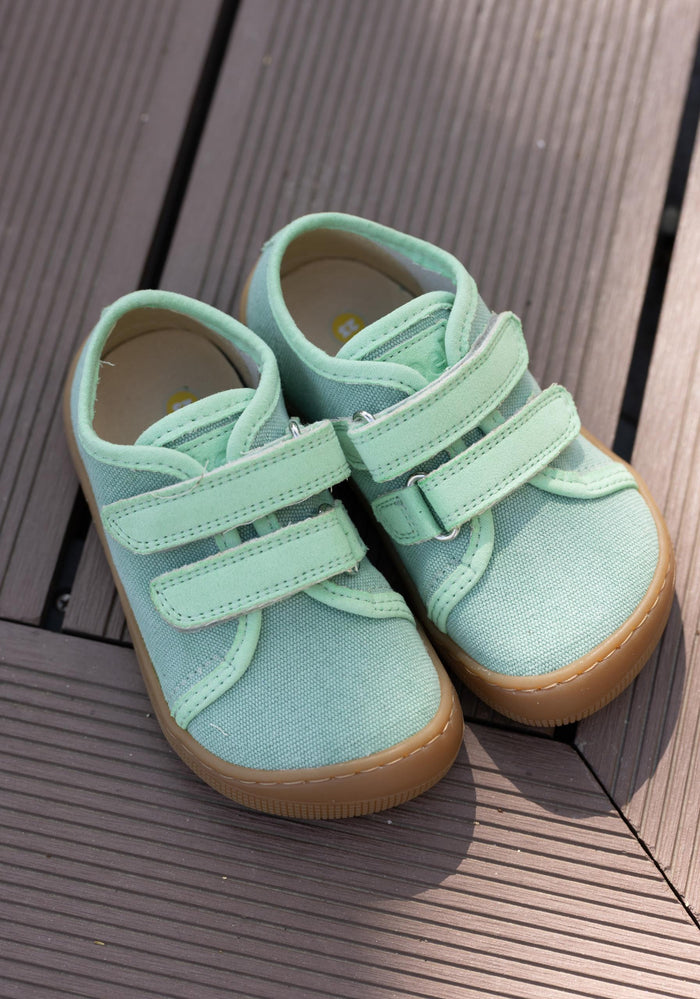 Teniși Barefoot Wide din bumbac - Dud Mint