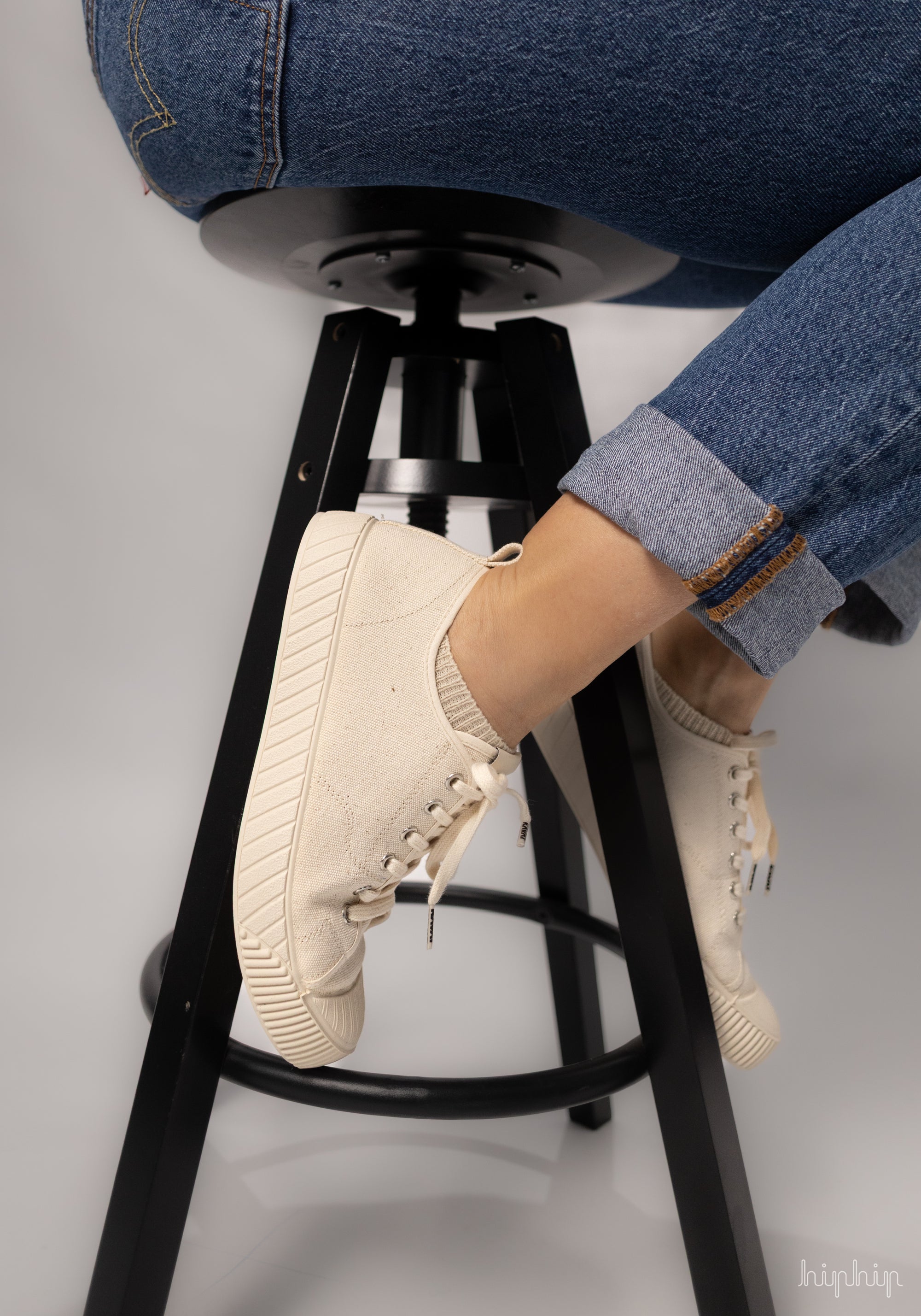 Teniși femei bumbac - Lindbacka Off White