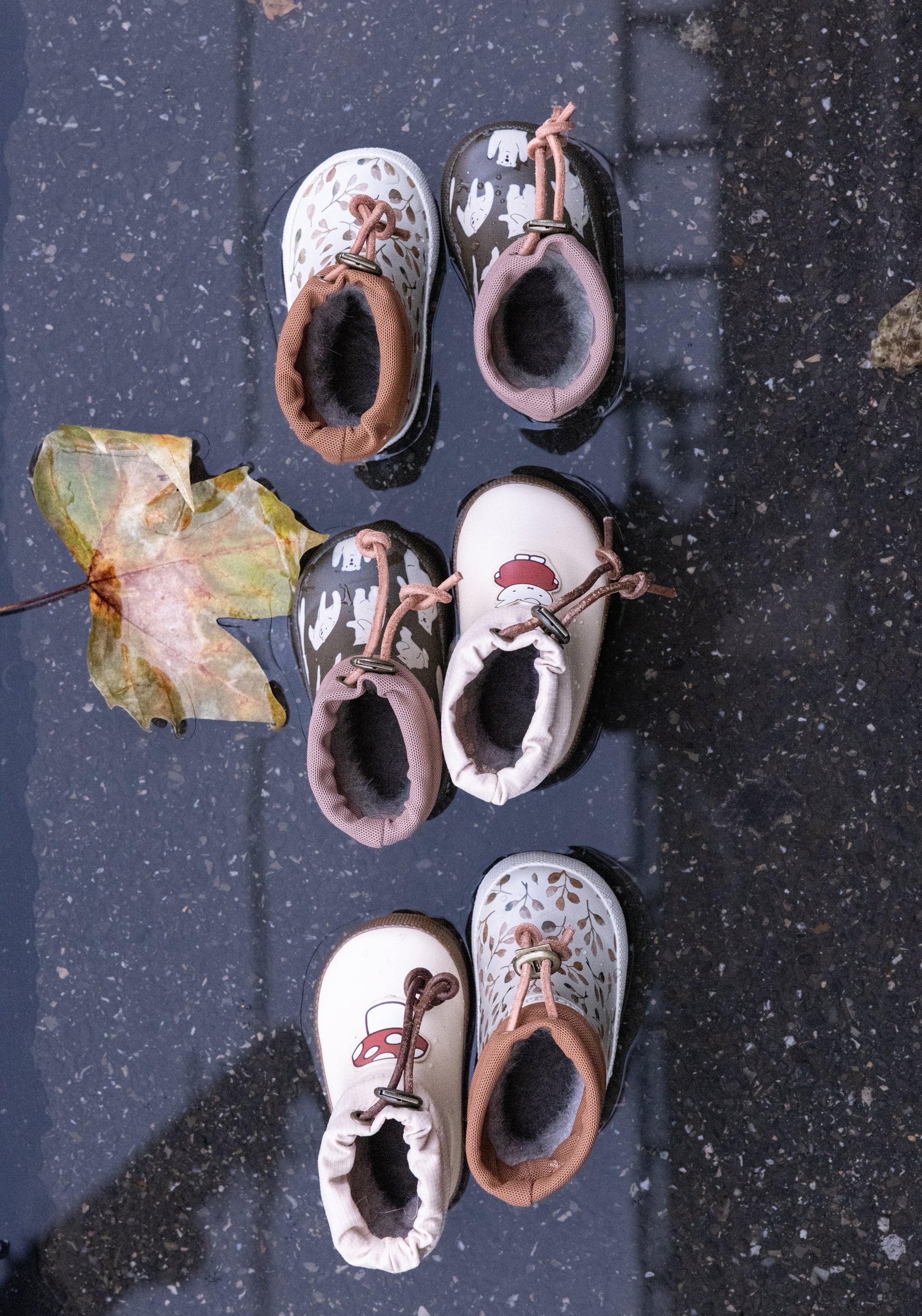 Thermo Cizme de cauciuc îmblănite First Step - Herbs