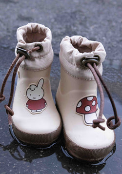 Thermo Cizme de cauciuc îmblănite First Step - Miffy Cream