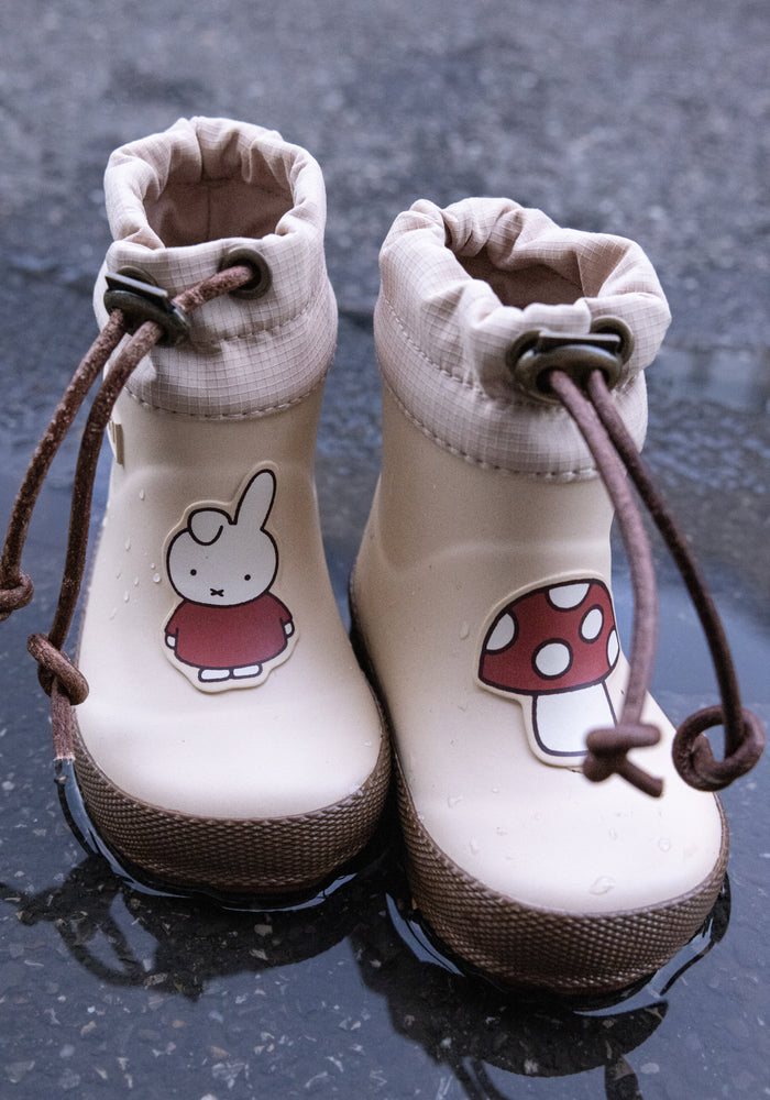 Thermo Cizme de cauciuc îmblănite First Step - Miffy Cream