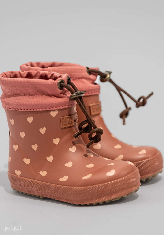 Thermo Cizme de cauciuc îmblănite First Step - Ruby Heartbeat