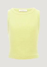 Crop top seamless mătase - Billi Lime