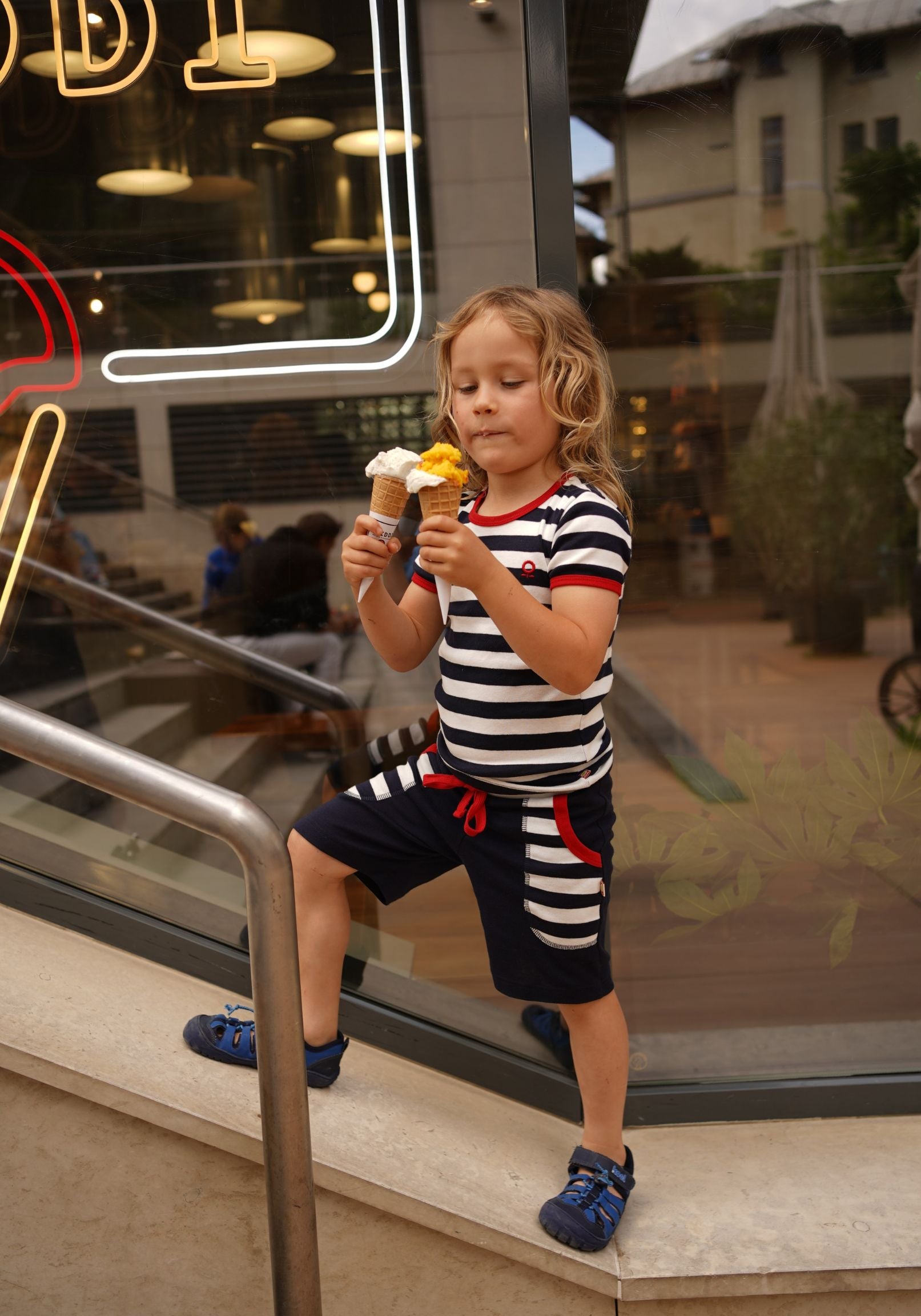 Pantaloni scurți bumbac - Cottonwear Stripes