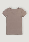 Tricou din bambus - Luna Dark Beige