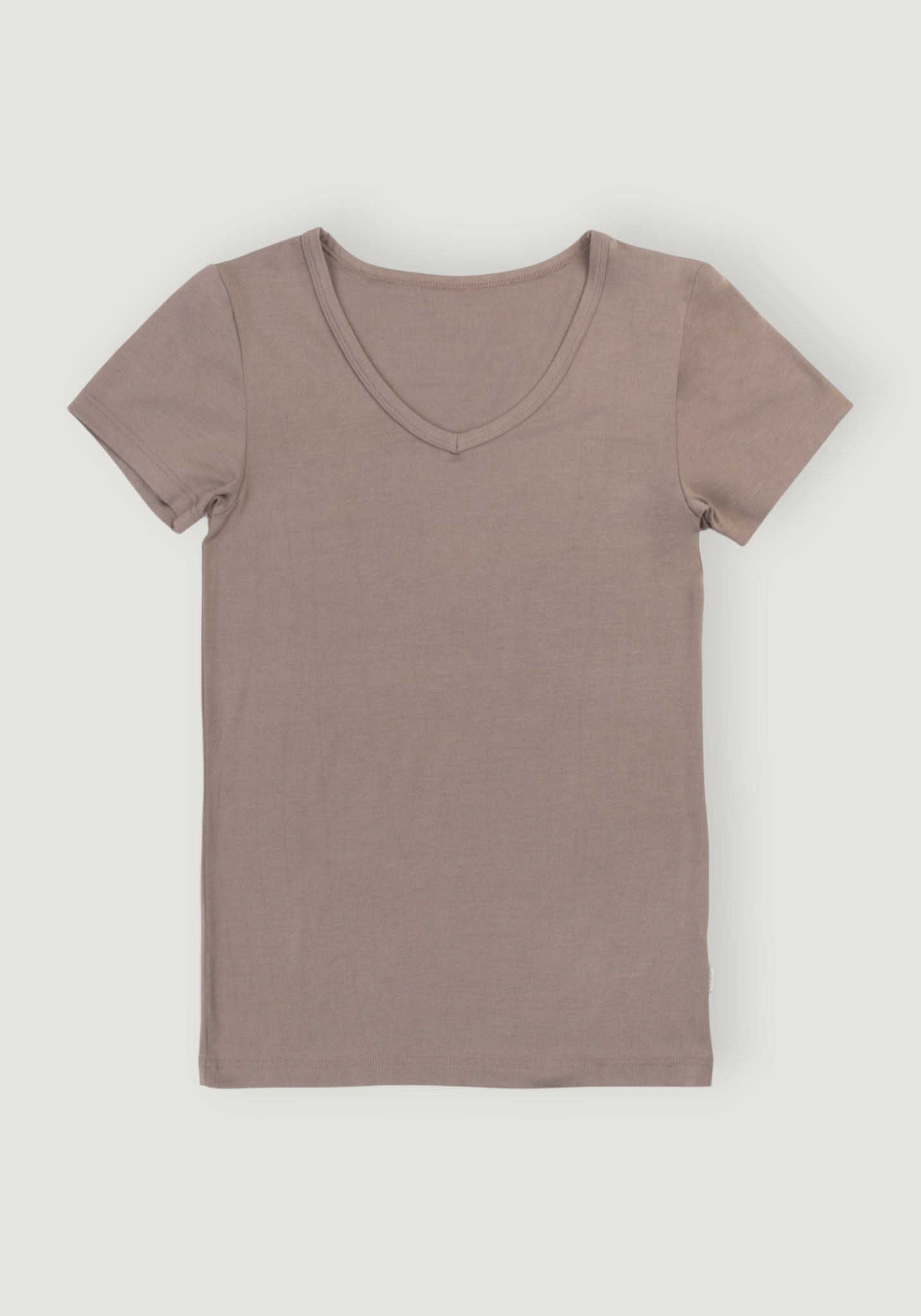 Tricou din bambus - Luna Dark Beige