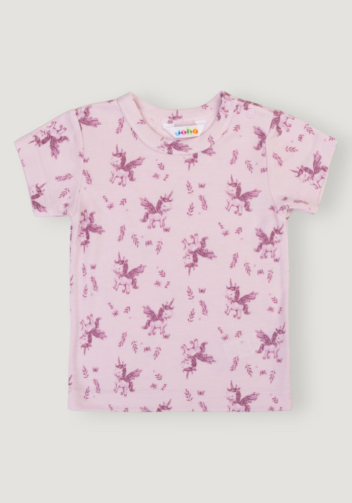 Tricou din bambus - Unicorn Pink