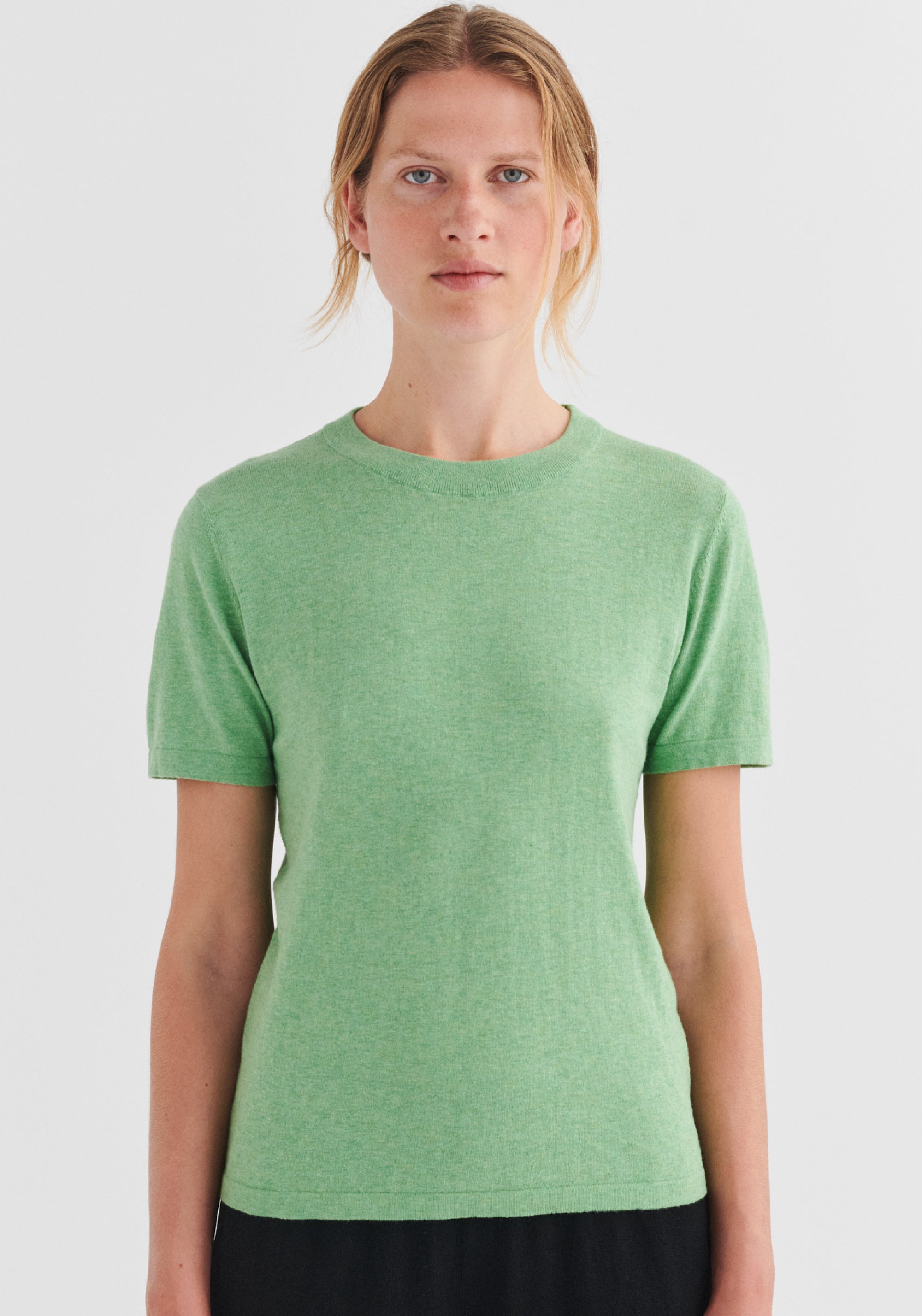 Tricou din bumbac - Extrafin Classic Apple Melange