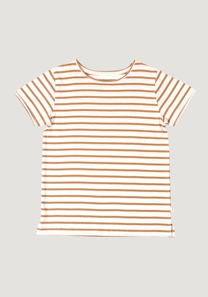 Tricou Light bumbac - Lin Bronze Stripes Minimalisma HipHip.ro