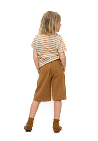 Tricou Light bumbac - Lin Bronze Stripes Minimalisma HipHip.ro
