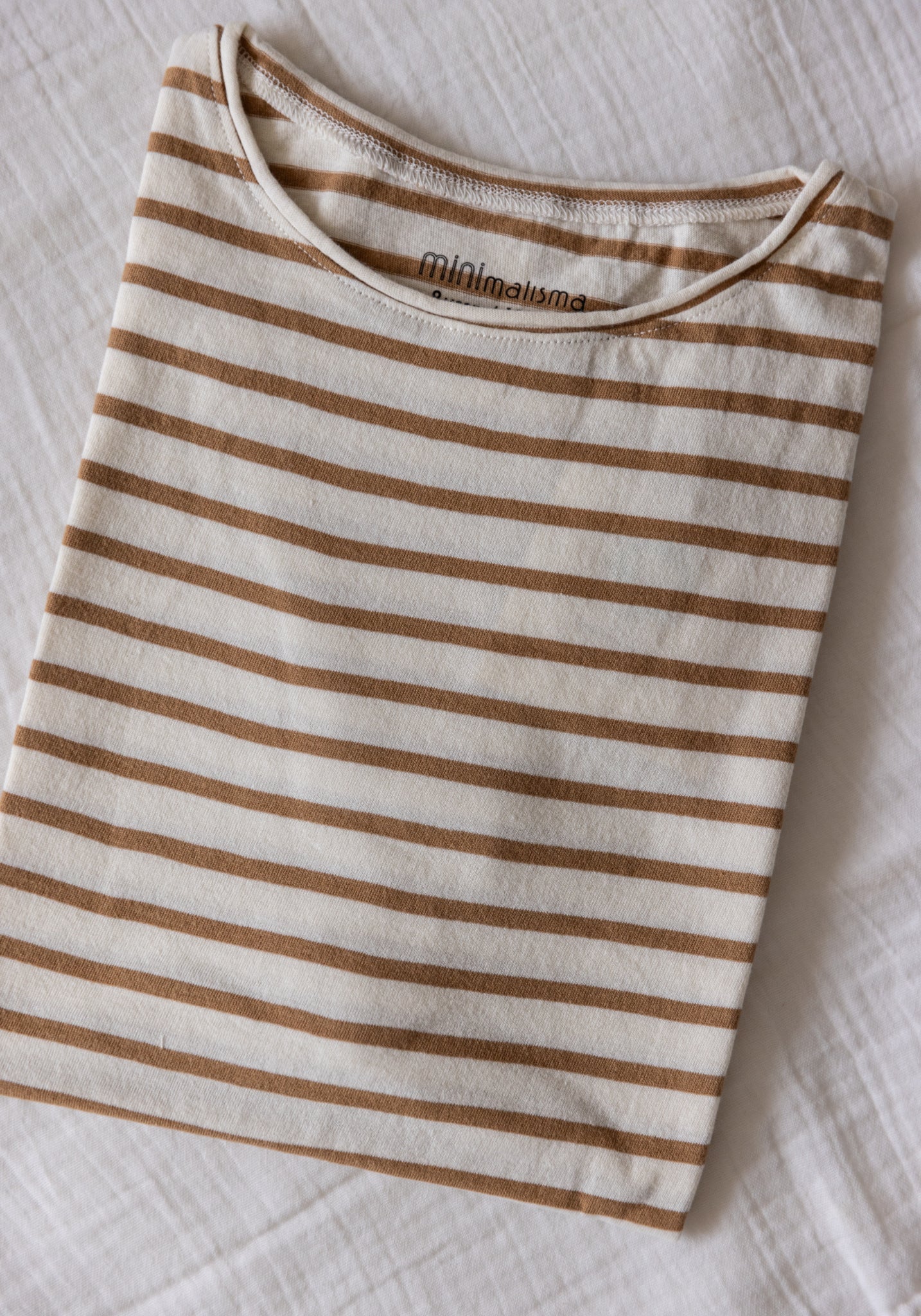 Tricou Light bumbac - Lin Bronze Stripes Minimalisma HipHip.ro