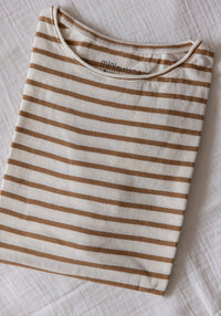 Tricou Light bumbac - Lin Bronze Stripes Minimalisma HipHip.ro
