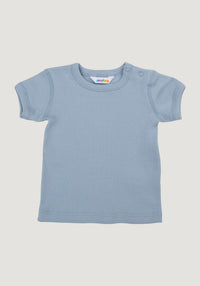 Tricou bumbac - Rib Dusty Blue