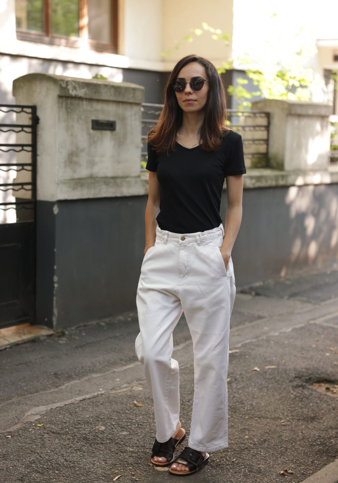 Tricou din lână merinos și mătase - Sara Black
