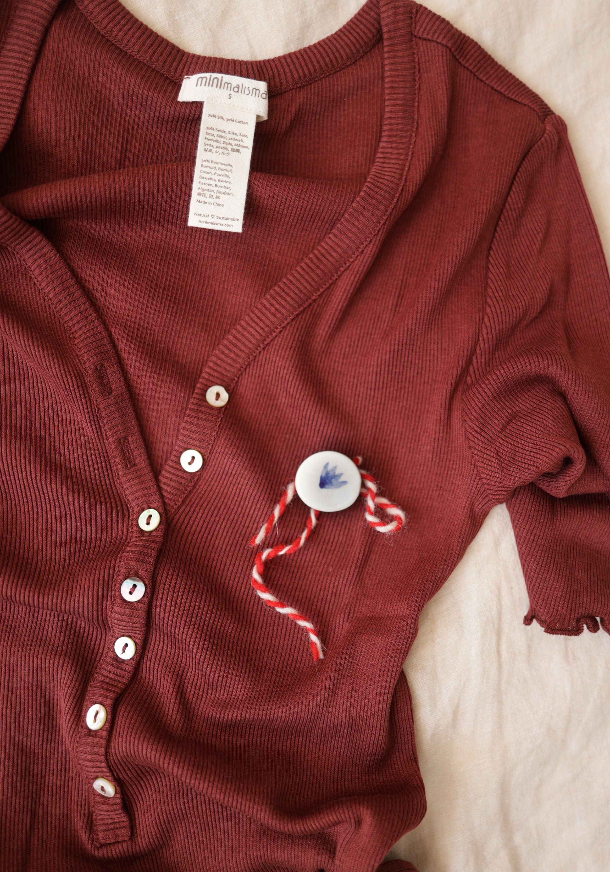 Tricou din mătase - Honey Hibiscus