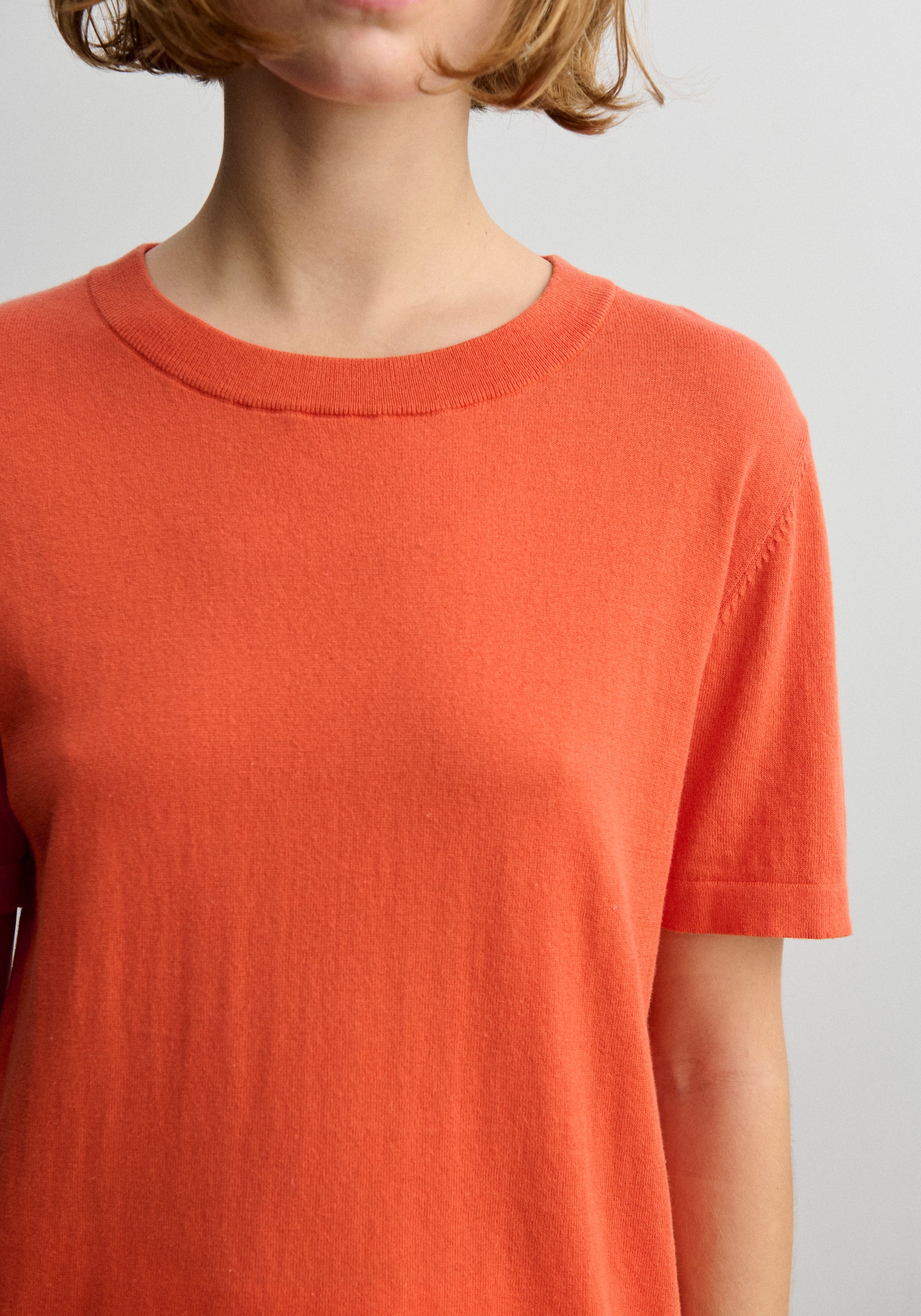 Tricou femei din bumbac - Extrafin Classic Tangerine