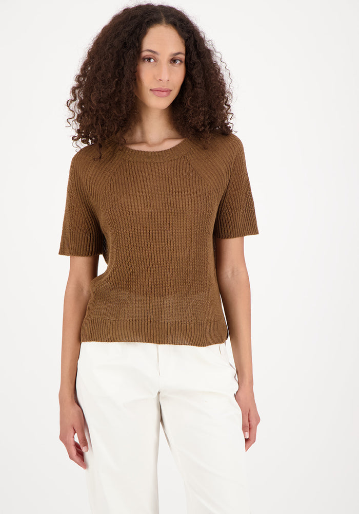 Tricou femei din in - Elodie Brown