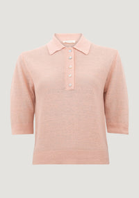 Tricou femei din in - Jazzy Peach