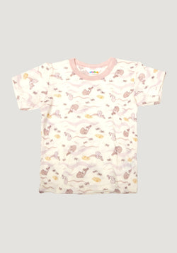 Tricou lână de vară - Sea Pink Joha HipHip.ro