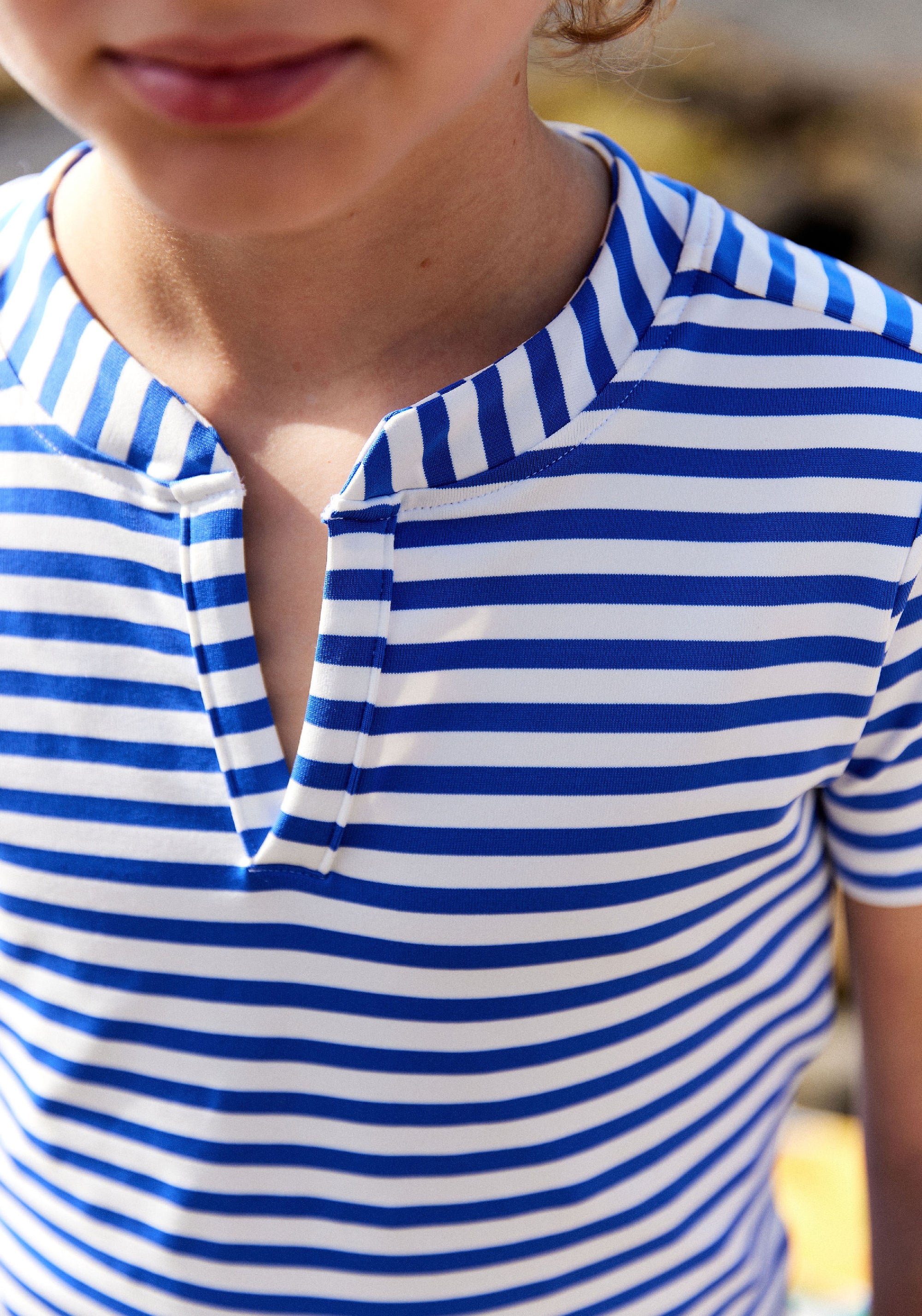 Tricou protecție UV - Louis Cobalt Stripe