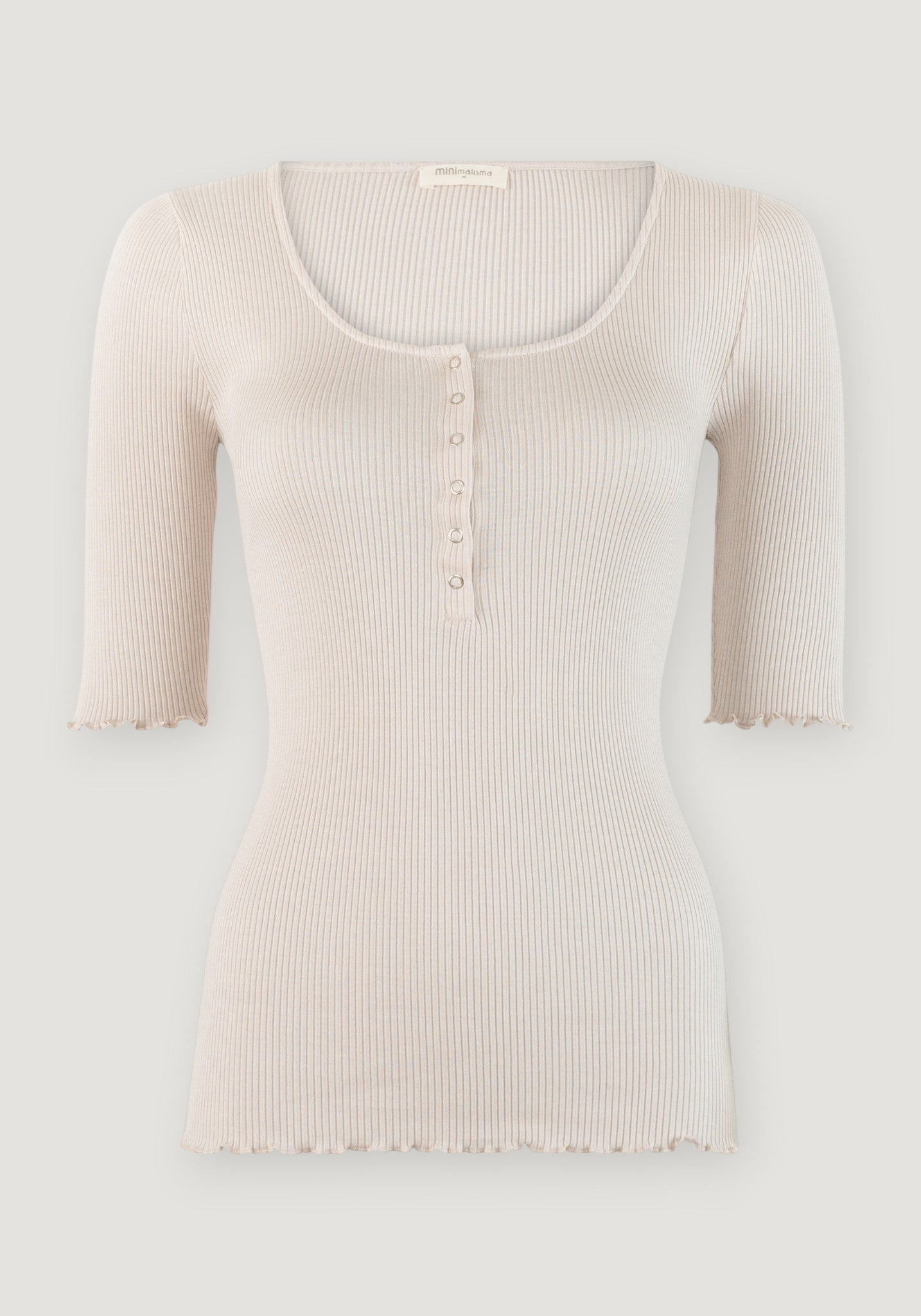 Tricou seamless din mătase - Gaia Ecru
