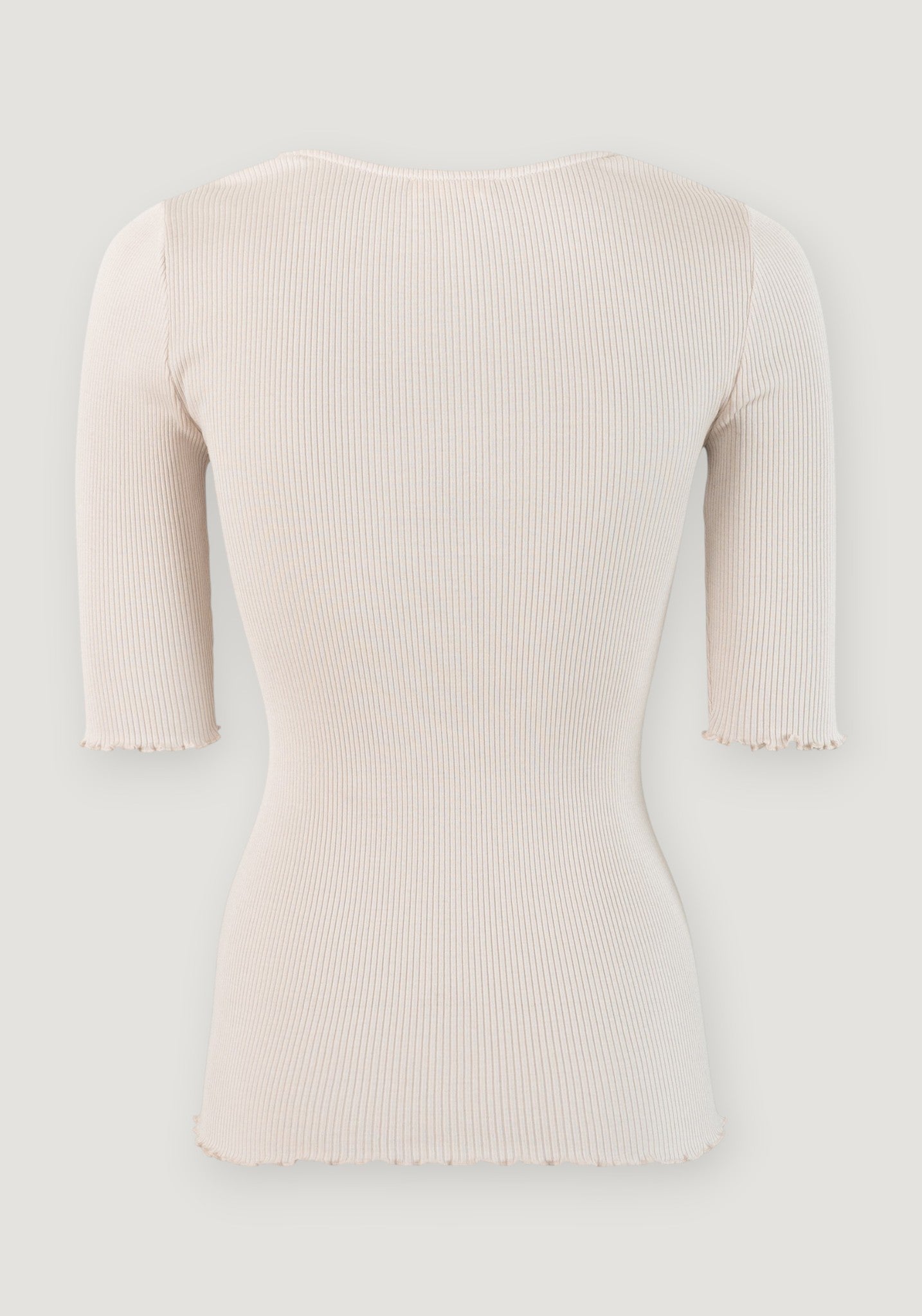 Tricou seamless din mătase - Gaia Ecru