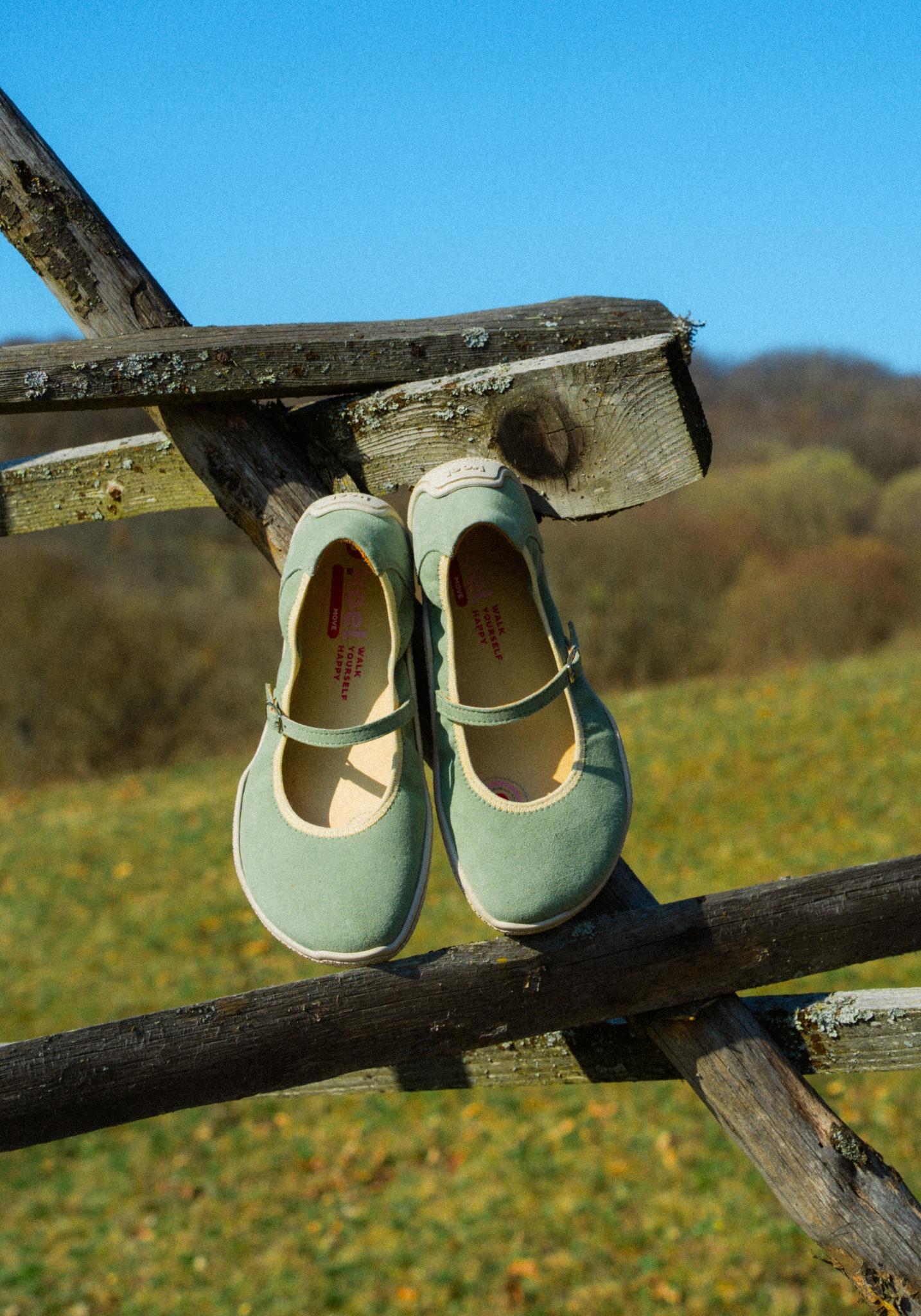 Balerini Barefoot din piele întoarsă - Valeria Olive