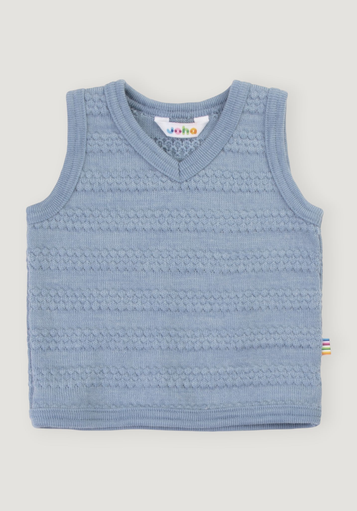Vestă din lână merinos - Sailor Blue