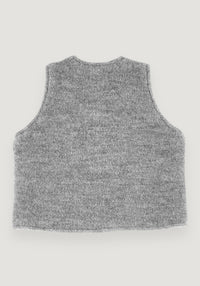 Vestă Teddy dublată din lână fiartă - Grey Halfen HipHip.ro