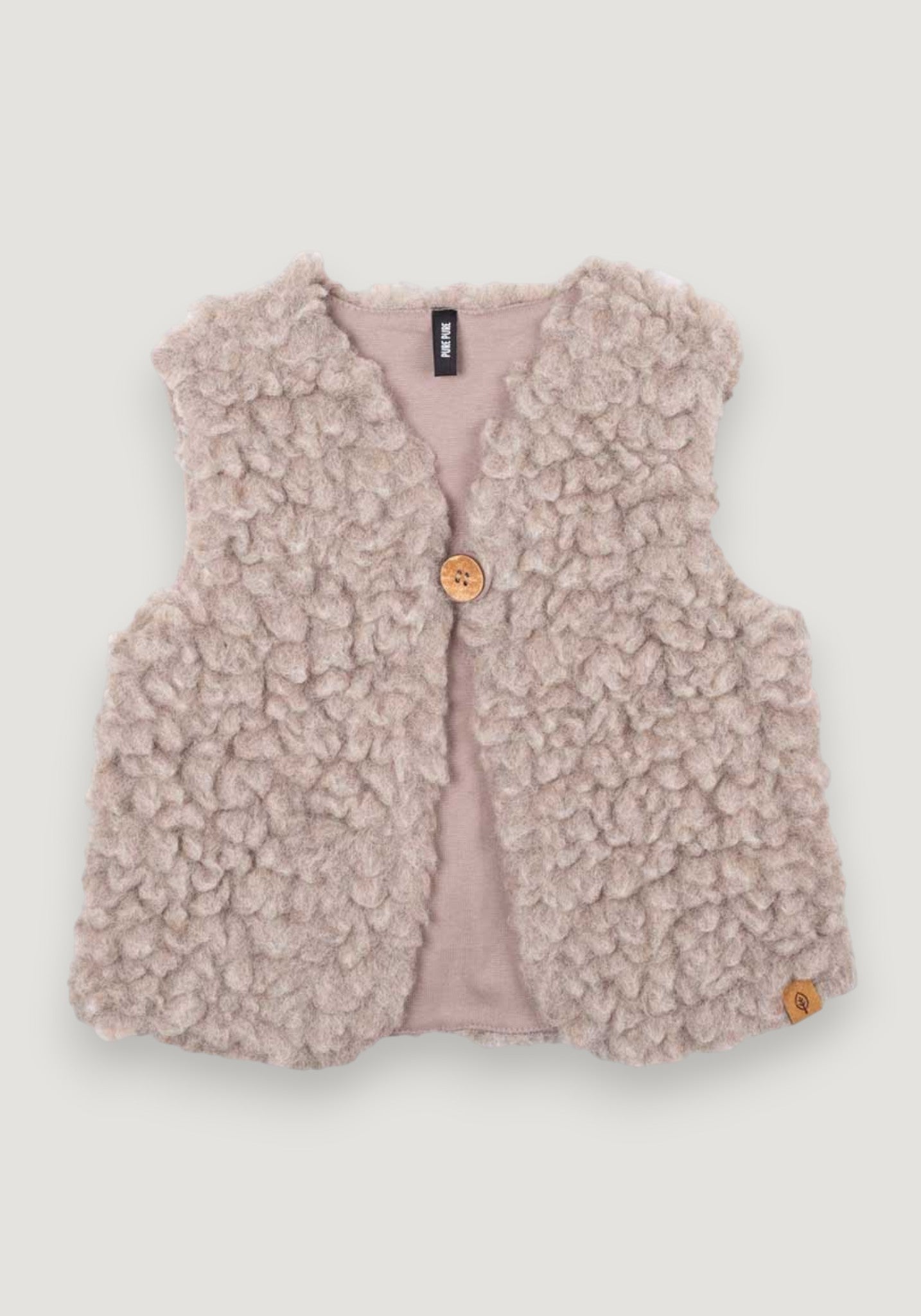 Vestă fleece din lână - Cashmere 86/92