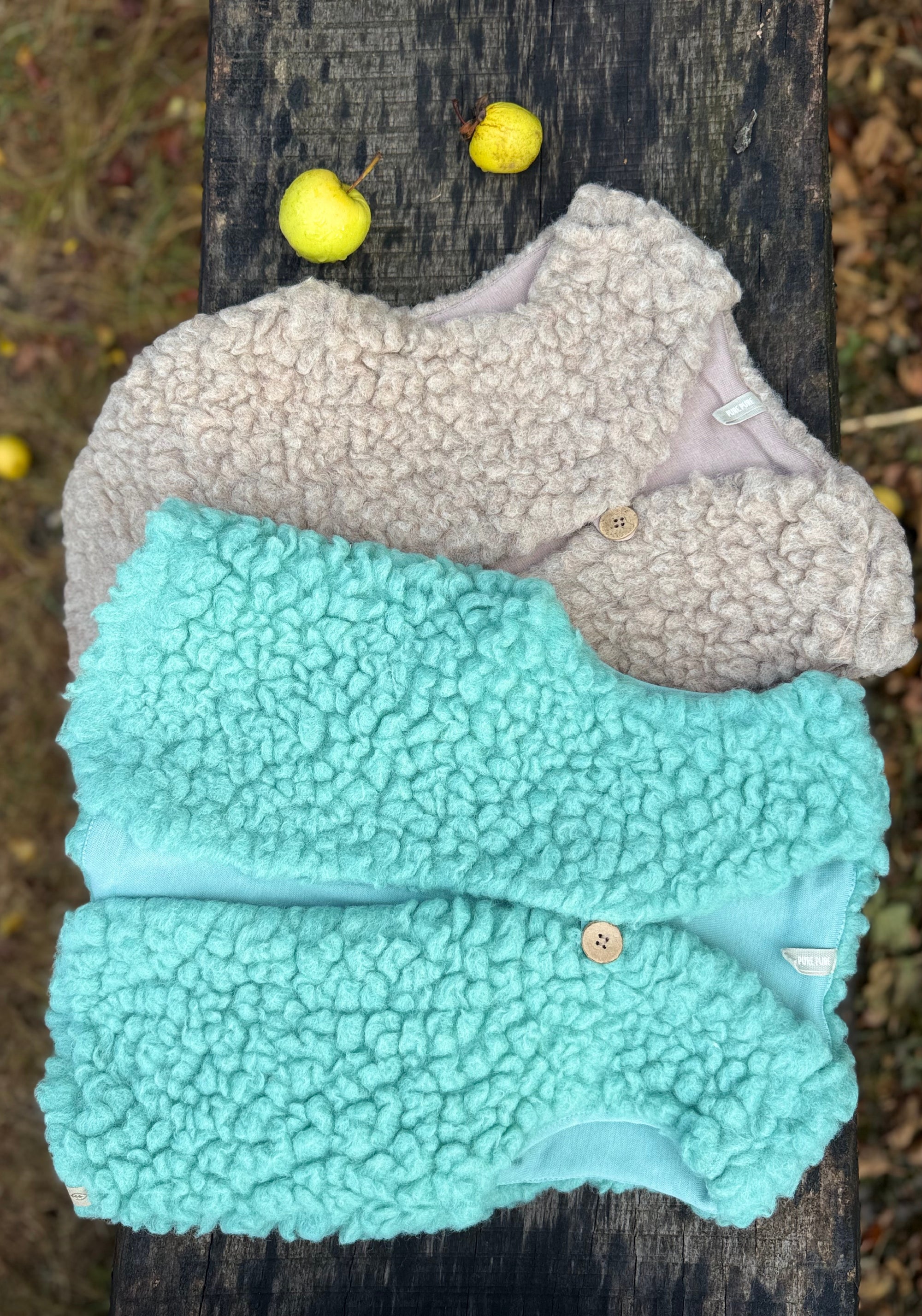 Vestă fleece din lână - Jade