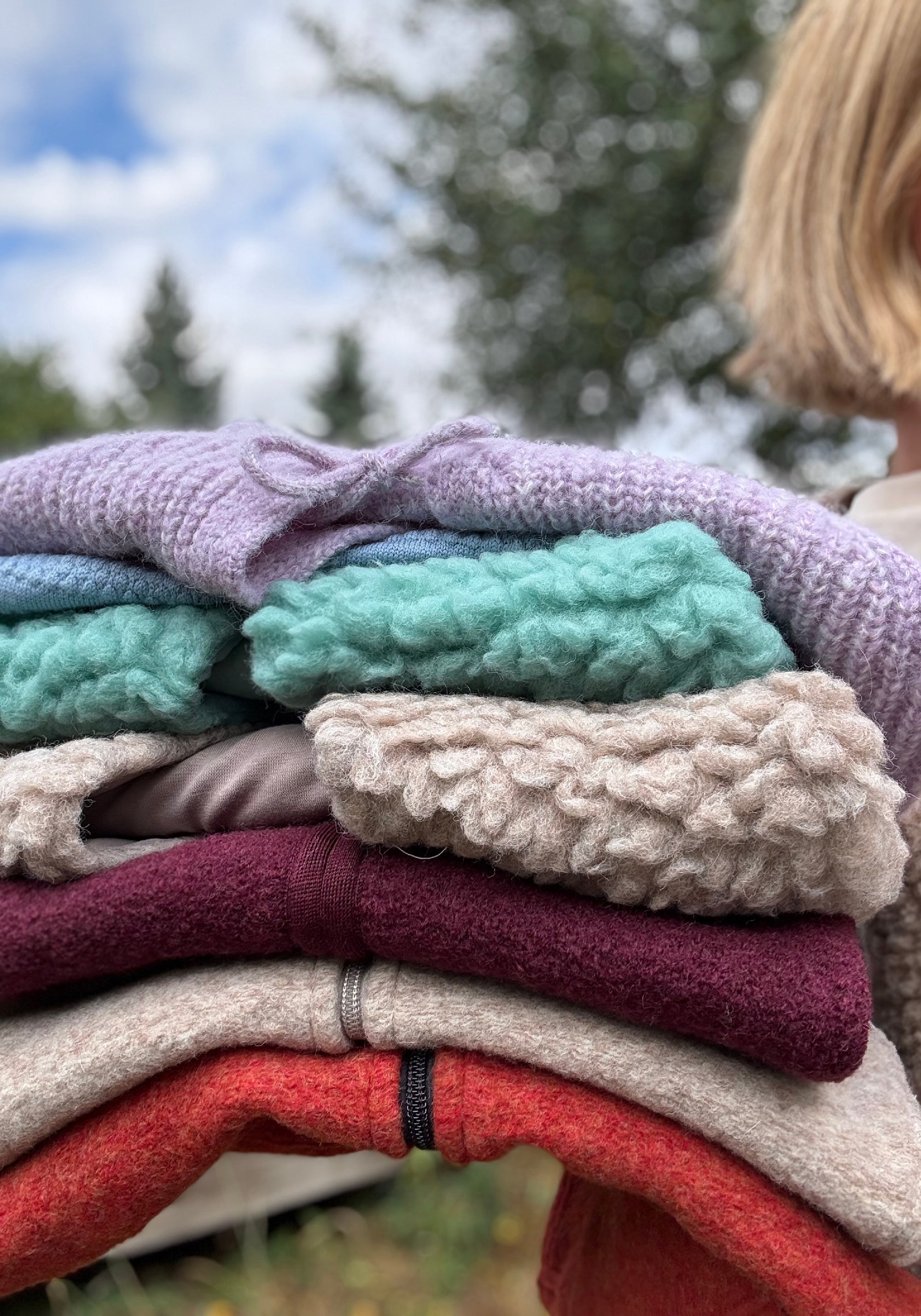 Vestă fleece din lână - Cashmere